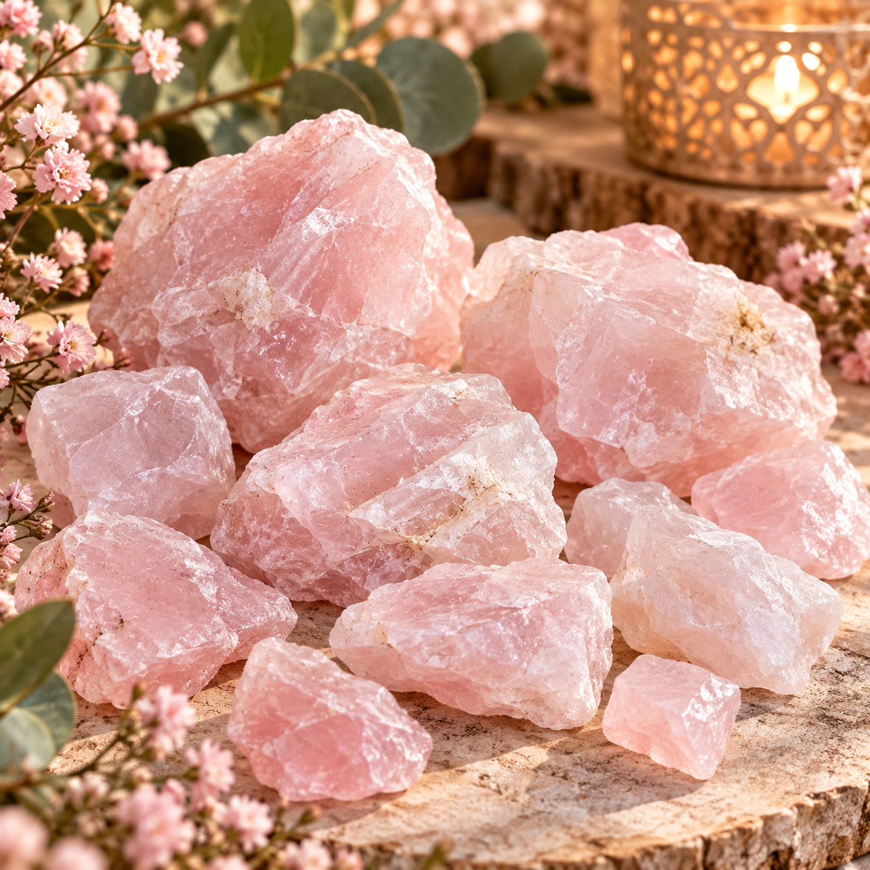 Rose Quartz Raw Stone